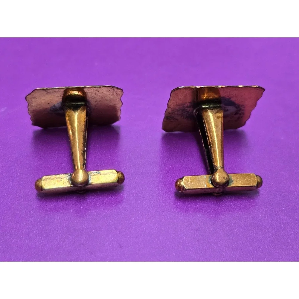 Copper Dragon Cufflinks Sqaure